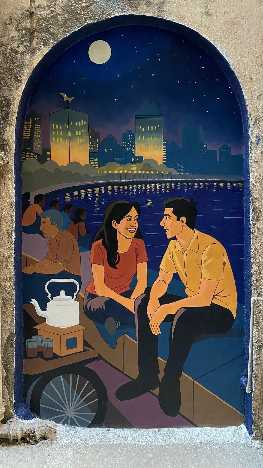 Cafe Nur Mural, Mumbai, photo 3 of 5, by Paperplane