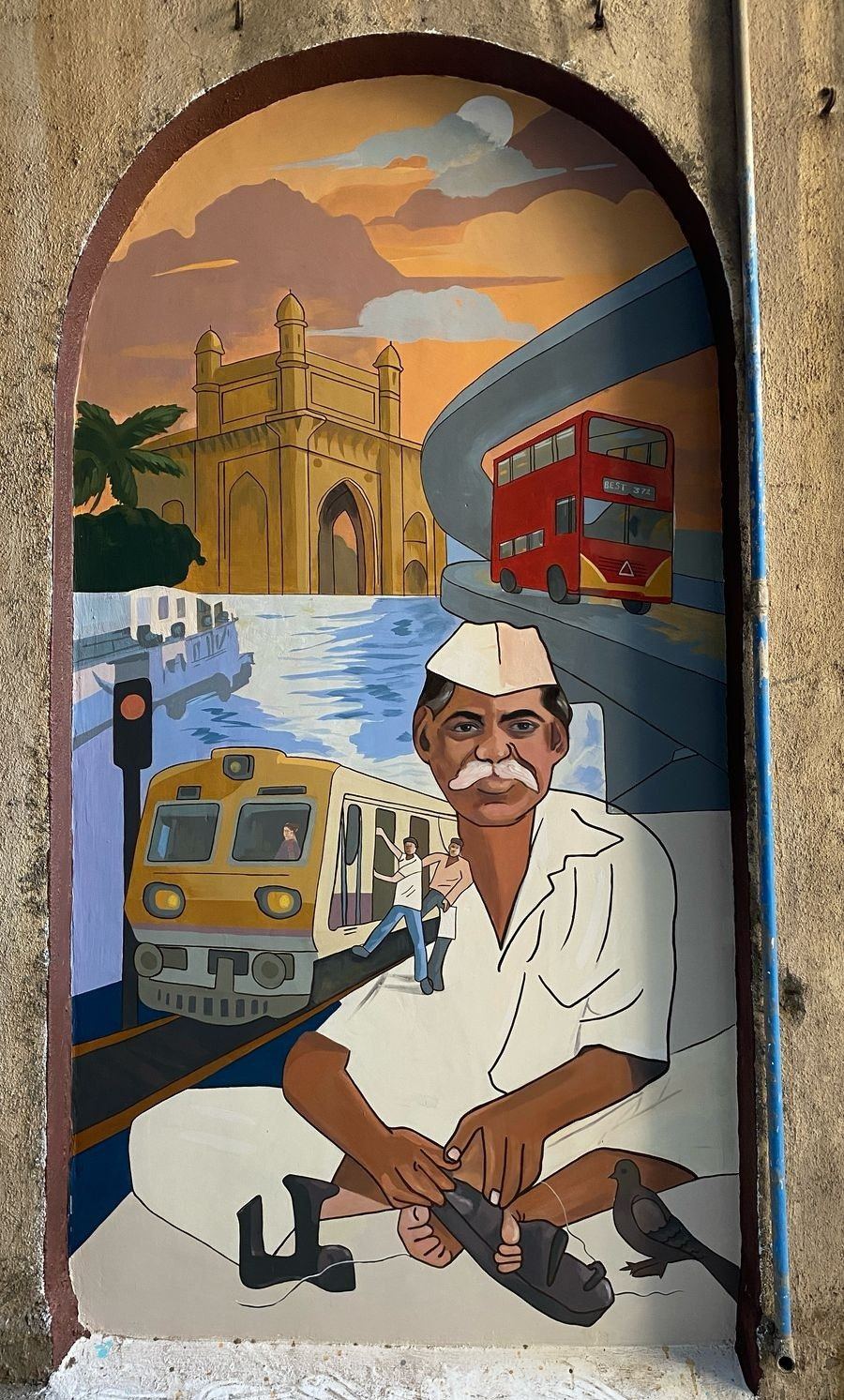 Cafe Nur Mural, Mumbai, photo 4 of 5, by Paperplane