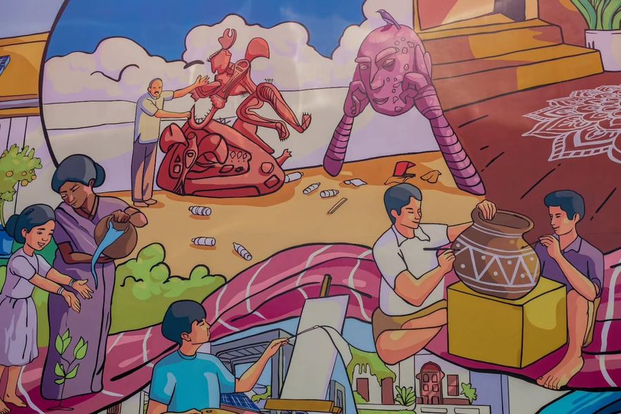 Chargezone Pondur Mural, Chennai, photo 4 of 9, by Paperplane