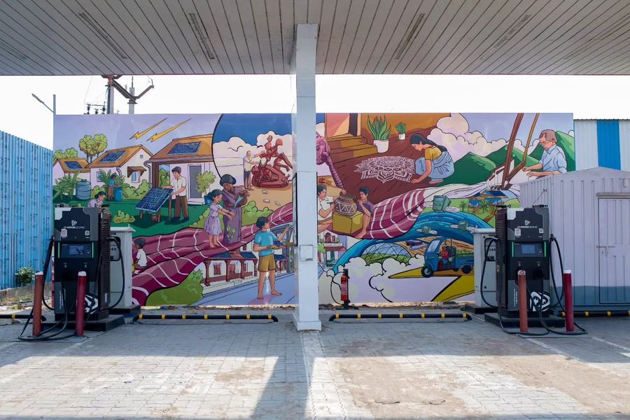 Chargezone Pondur Mural, Chennai, photo 6 of 9, by Paperplane