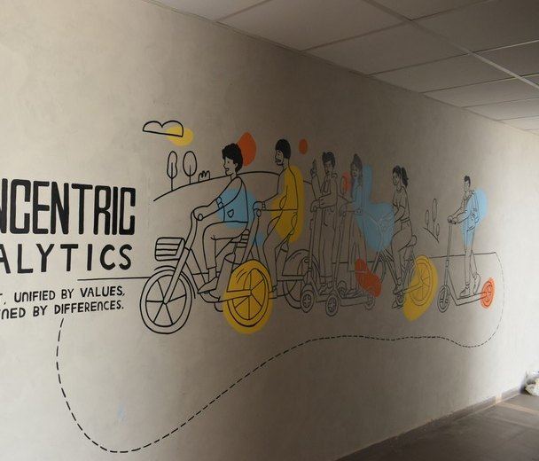 Concentric Analytics Mural, Vadodara, photo 1 of 3, by Paperplane