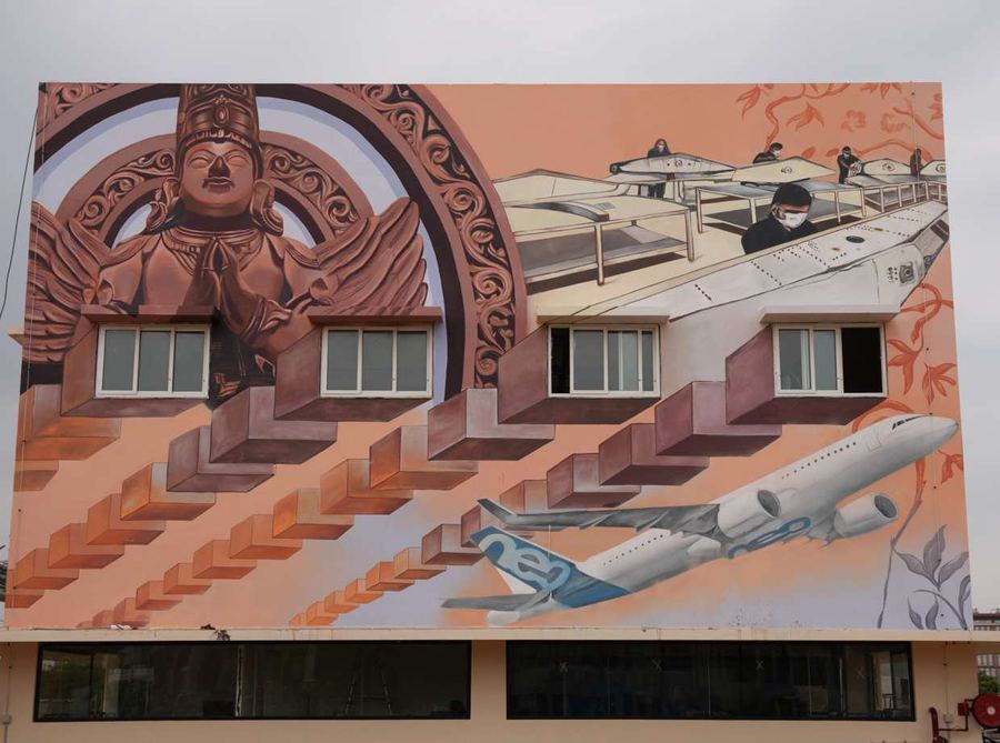 Dynamatic Technologies Mural, Bengaluru, photo 1 of 4, by Paperplane