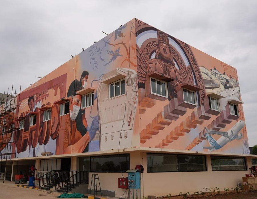 Dynamatic Technologies Mural, Bengaluru, photo 2 of 4, by Paperplane
