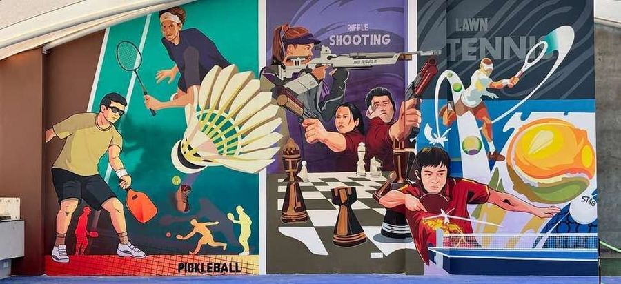 GD Goenka School Mural, Gandhidham, photo 2 of 5, by Paperplane