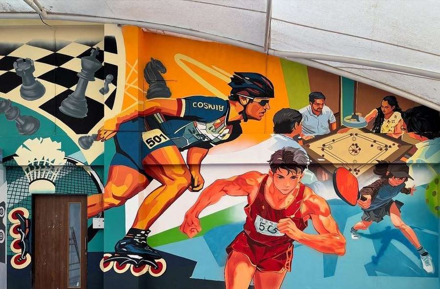 GD Goenka School Mural, Gandhidham, photo 5 of 5, by Paperplane