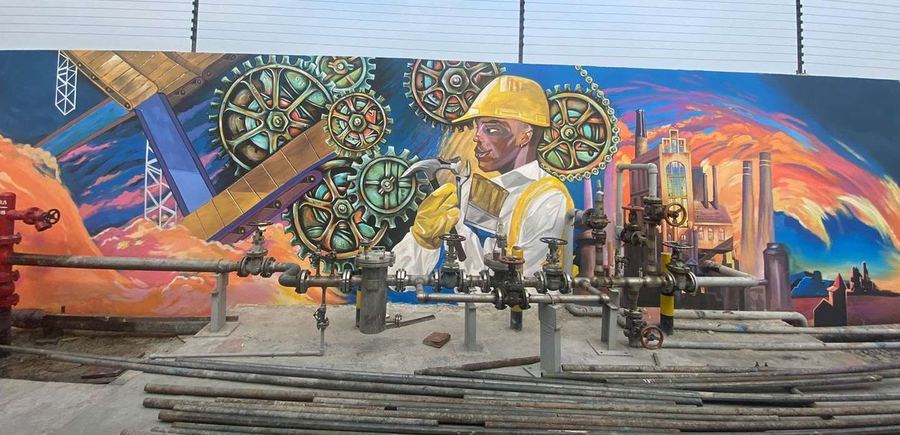 Indorama Mural, Nigeria, photo 6 of 7, by Paperplane