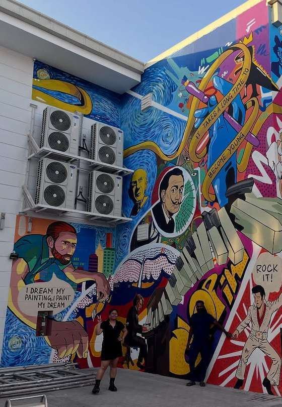La Bella Art Studio Mural, Dubai, UAE, photo 2 of 7, by Paperplane