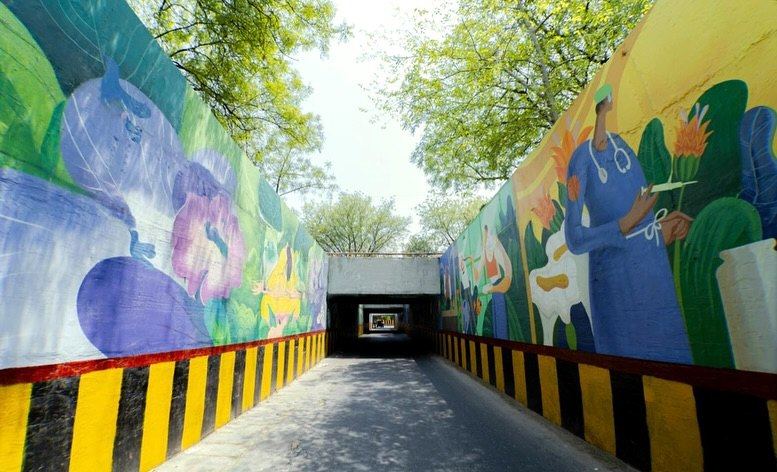 MAX Estates Tunnel Mural, Noida, photo 3 of 9, by Paperplane