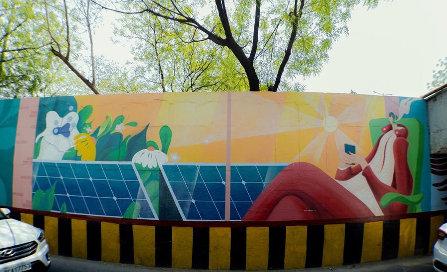 MAX Estates Tunnel Mural, Noida, photo 5 of 9, by Paperplane