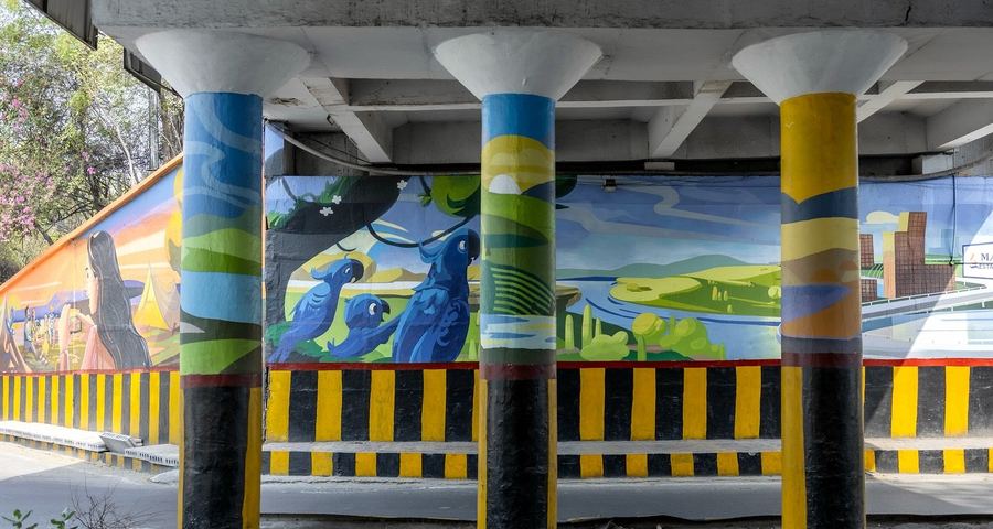 MAX Estates Underpass Mural, Noida, photo 4 of 9, by Paperplane