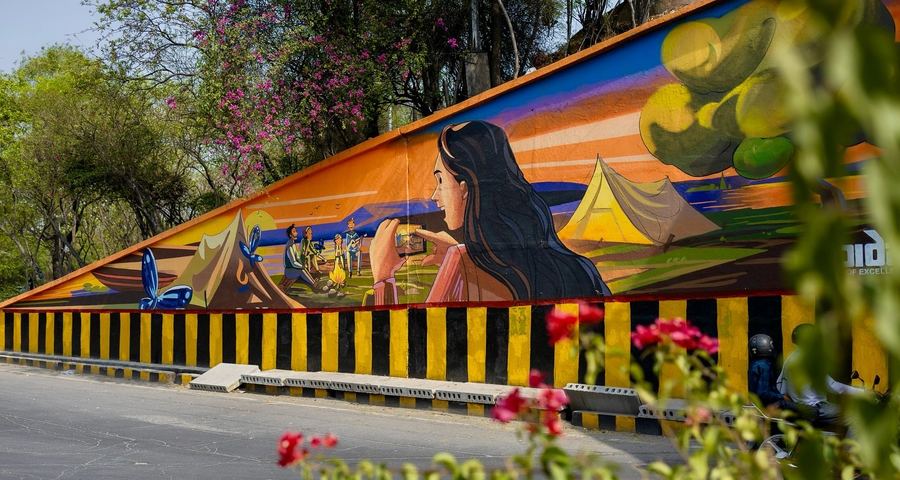 MAX Estates Underpass Mural, Noida, photo 5 of 9, by Paperplane