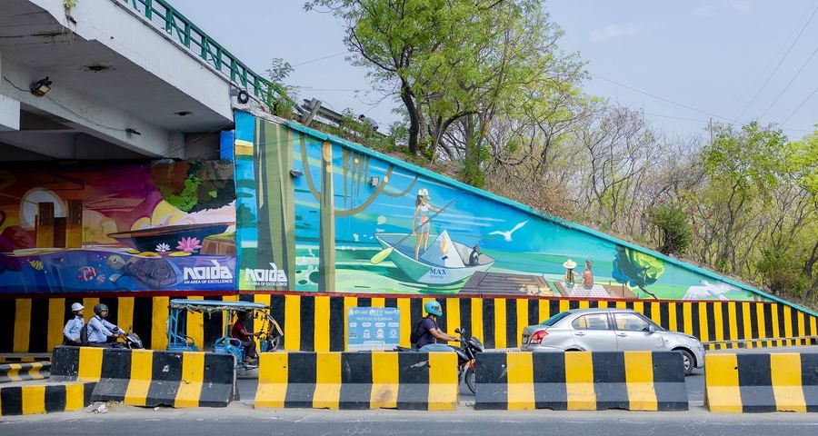 MAX Estates Underpass Mural, Noida, photo 6 of 9, by Paperplane