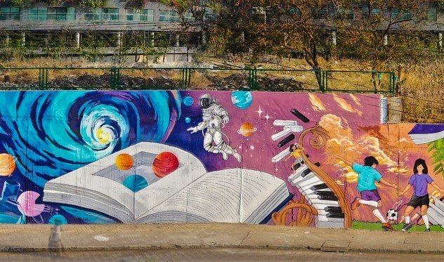 Panchshil Group Mural, Pune, photo 8 of 9, by Paperplane