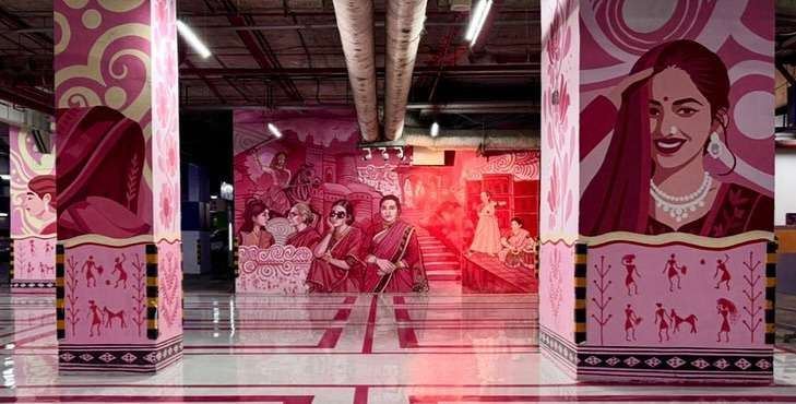 Nexus Westend Parking Lot Mural, Pune, photo 1 of 6, by Paperplane
