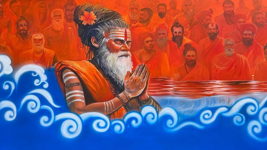 Prayagraj Airport Mural, Prayagraj, photo 6 of 7, by Paperplane