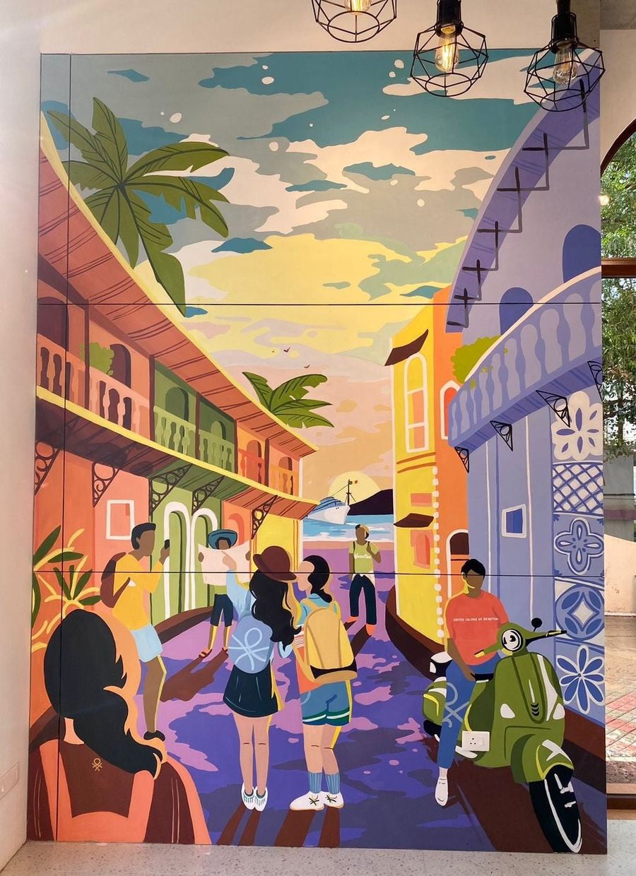 United Colors of Benetton mural, Goa