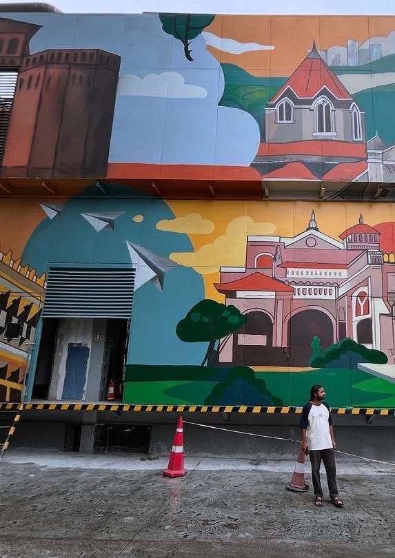 Nexus Westend Facade Mural, Pune, photo 3 of 3, by Paperplane
